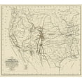 thumbnail image 2 of Mclean 22x20 Gold Ornate Wood Framed with Double Matting Museum Art Print Titled - United States and Territories West of Mississippi, 2 of 4