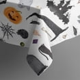 thumbnail image 5 of Halloween Gravestones Ghosts and Pumpkins Square Tablecloth,Waterproof Square Table Cover,Wipeable Spillproof Washable Table Cover for Home Kitchen Party Decor 52"x52"(132x132cm), 5 of 6