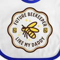 thumbnail image 4 of Inktastic Future Beekeeper Like Daddy Boys or Girls Baby Bib, 4 of 4