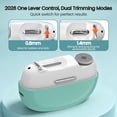 thumbnail image 4 of Electric Nail Clipper for Seniors, 2 Opening Sizes for Thick and Thin Nails, Fast & Safe Trimming Mint Green, 4 of 8