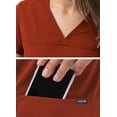 thumbnail image 4 of Adar Pro Scrubs For Women - Sweetheart V-Neck Scrub Top - P4210 - Red Ochre - M, 4 of 7