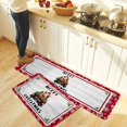 thumbnail image 5 of Kitchen Rug Mat Merry Christmas Cow Truck, Set of 2, Anti-Fatigue Non-Skid Washable Kitchen Runner Rugs, Cattle Farm Wood Soft Comfort Rug for Kitchen, Floor Home, Front of Sink, Laundry, 5 of 6