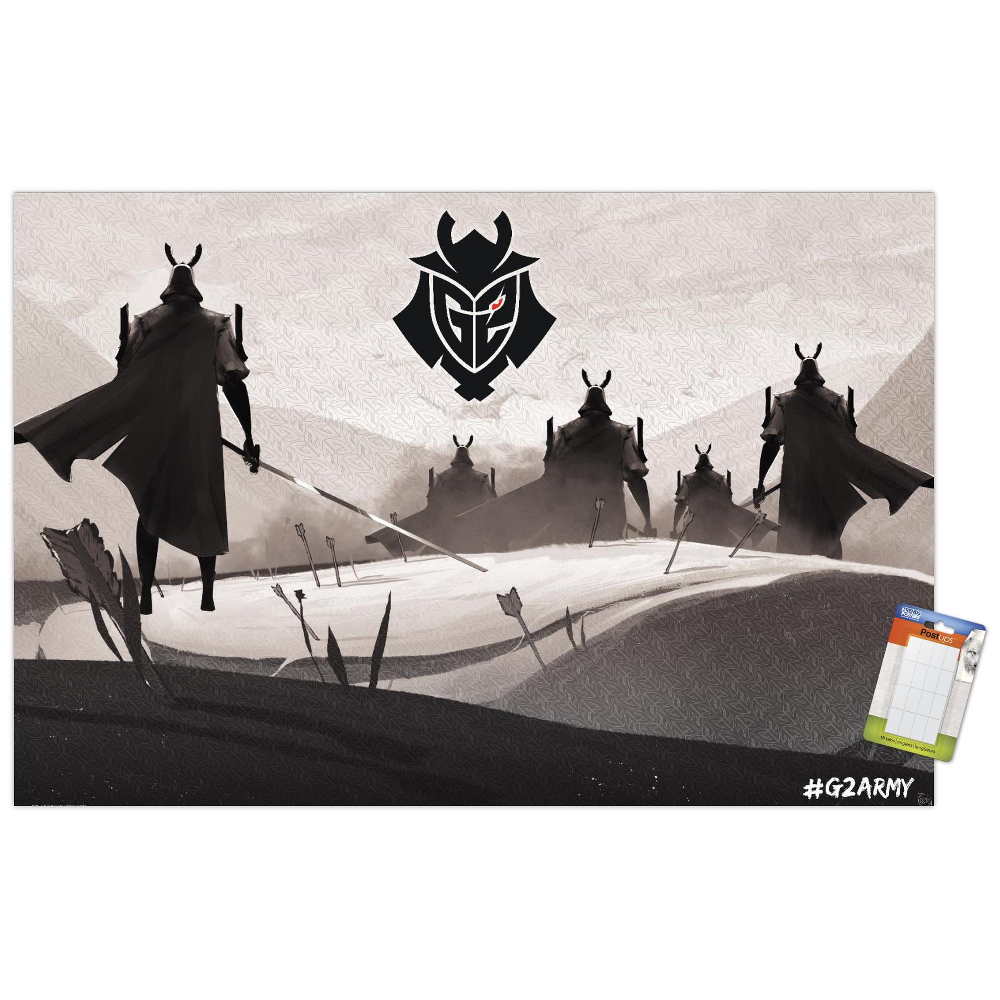 G2 Esports - Samurai Wall Poster, 14.725" x 22.375"
