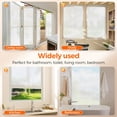 thumbnail image 2 of 17.5x78.7 Inches Frosted White Lace Window Film,Heat Control Privacy Window Film,Static Cling Glass Door Coverings Window Sticker Removable Non-Adhesive Uv Blocking Window Tinting Film for Home, 2 of 8