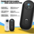 thumbnail image 2 of Treklon POV Camera, Thesnap Mini Cam, PO V Pro 4k Body Action Camera, 360° Rotation Portable Wearable Action Cam, for Cycling,Pet Walking and Outdoors Activities (Black1080P), 2 of 7