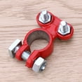 2pcs Professional Car Cable Terminal Zinc Alloy Auto Terminal Ends (Red
