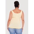 thumbnail image 4 of Women's Plus Size Solid Seamless Scoop Neck Tank Top, 4 of 4