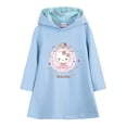 thumbnail image 4 of Vestido con capucha de longitud media para niños de Hello Kitty, vestido de manga larga con estampado de dibujos animados para niñas, ropa para niños, falda acampanada de estilo occidental, 4 of 5