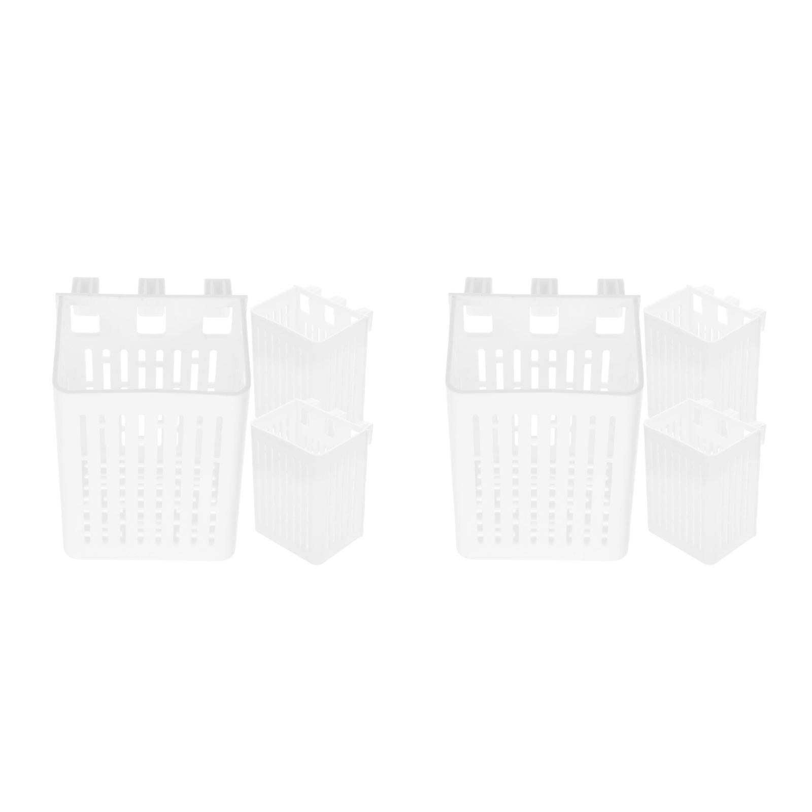 FOMIYES Aquarium Plant Holder 2Pcs White Hollow Design for Easy Observation and Aesthetics