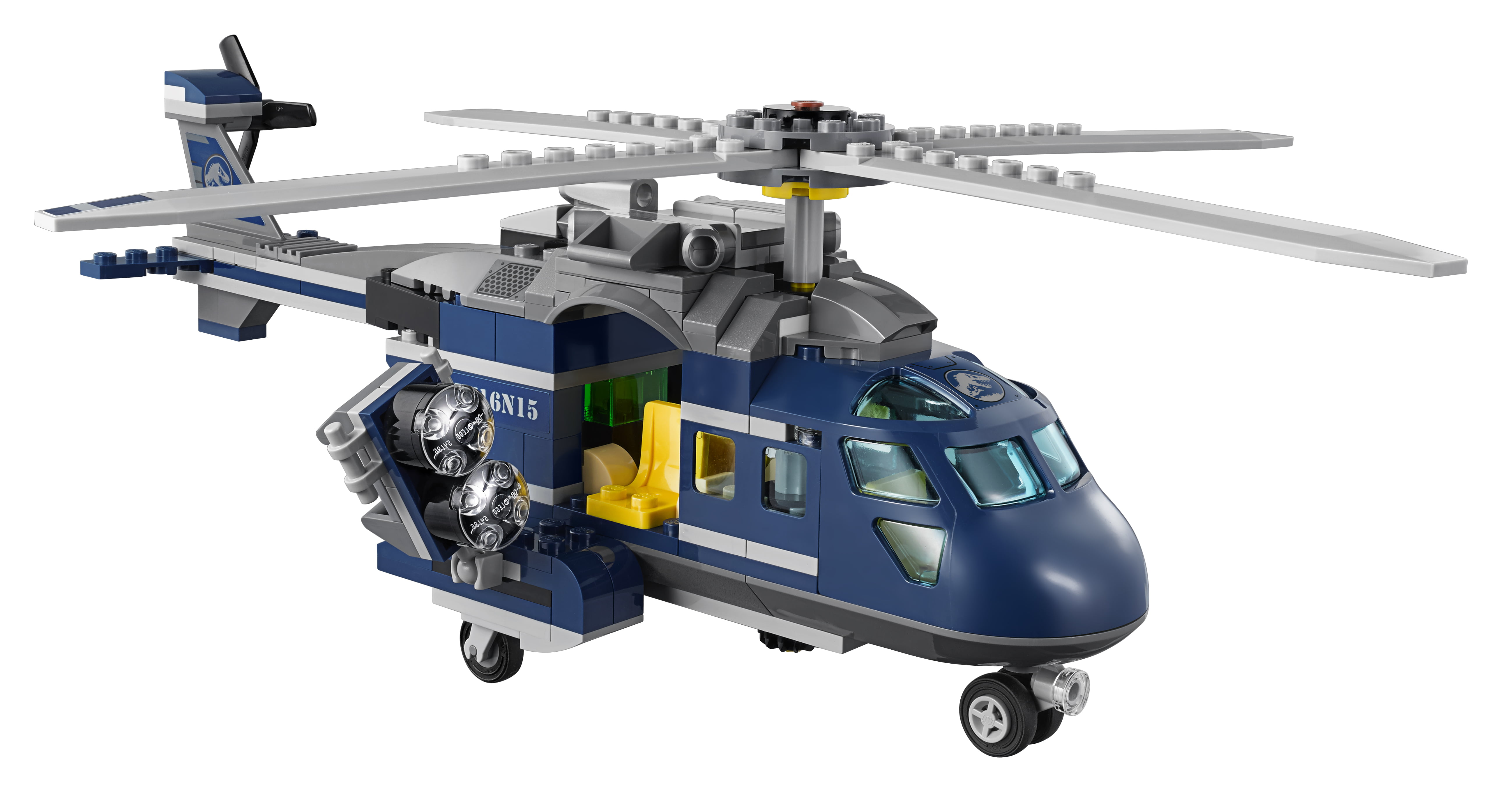 LEGO Jurassic World Blue's Helicopter Pursuit 75928 Velolciraptor 