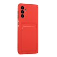 thumbnail image 4 of Galaxy A13 4G Case, Slim Soft Fit Shockproof Protection Case Dropproof Non-Slip Silicone Case with Card Slots Soft TPU Bumper Phone Wallet Case for Samsung Galaxy A13 4G, Red, 4 of 7
