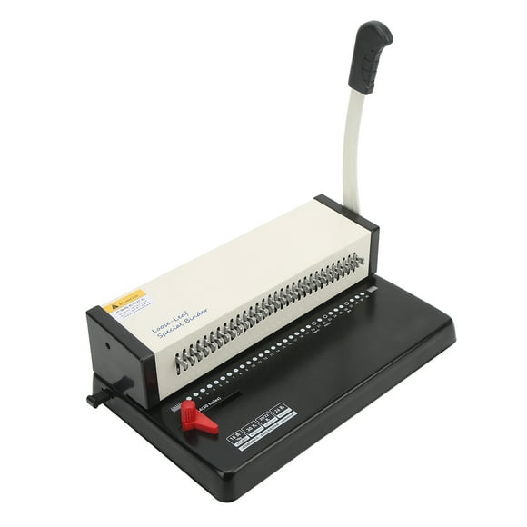 Loose Leaf Hole Punch, Metal Shell Binder Punching Tool Labor Saving with High Lever Arm for Schools for Offices