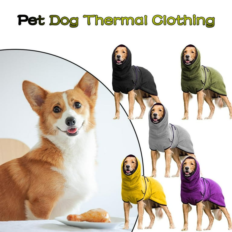 Towelling dog cheap robe