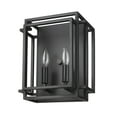 thumbnail image 3 of Z-lite Titania 2-Light Wall Sconce, Black and Brushed Nickel, 3 of 7