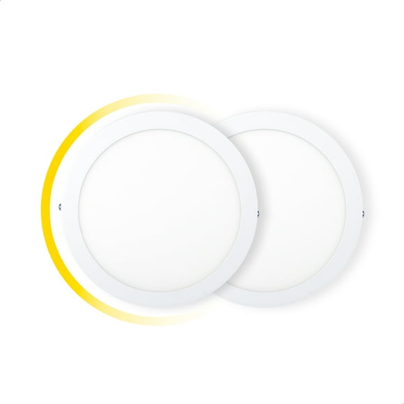 Panel  LED ICON Sobreponer 12W Luz Cálida 30,000 hrs de uso ICON  Pack 2 pzas.