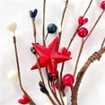 thumbnail image 2 of Patriotic 4th of July Berry Candle Rings Wreaths 4 Inch Center for Pillar Candle Holiday Decor,Spring Wreath,Wreath 花环, 2 of 7