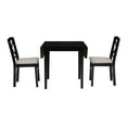 thumbnail image 3 of Linon Peake 3-Piece Drop Leaf Dining Set, Black, 3 of 17
