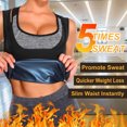 thumbnail image 4 of QRIC Womens Sauna Vest Sweat Tank Top Shapewear Waist Trainer Body Shaper Weight Loss Workout Shirt, 4 of 6