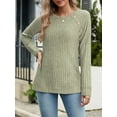 thumbnail image 3 of OALUXE Long Sleeve Shirts for Women Casual Tunic Tops Loose Fit Dressy Lightweight Sweaters, 3 of 7