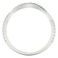 thumbnail image 5 of 0.16 ctw Wedding Band for Women - 18K White Gold Simulated Blue Diamond Stackable Eternity Ring, 5 of 6