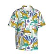 thumbnail image 2 of Hawaiian Shirt For Men, Summer Leopard Mens Button Down Short Sleeve Shirt, Summer Beach Shirts For Men, 2 of 2