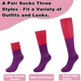 thumbnail image 4 of 3 Pairs Slouch Socks for Women Size 9-11 Soft Extra Long Scrunch Knee High Boot Socks, 4 of 7