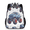 Black, variant on Jiaoprinted Ocean Shark Backpack, Lightweight Casual Daypack with Chest Strap & Water Bottle Pockets, Wildlife Shark Fish Sports Travel Bag for Work