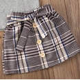 thumbnail image 5 of Franhais Baby Girl's Skirt Outfits Ruffle T-Shirt Tops Button Skirt Pencil Skirt Clothes Set, 5 of 6