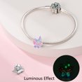 thumbnail image 4 of Abalorios de mariposa, alce, luciérnaga que brillan en la oscuridad, bañados en plata 925, compatibles con pulseras Pandora, regalos de joyería para Navidad y cumpleaños, 4 of 5