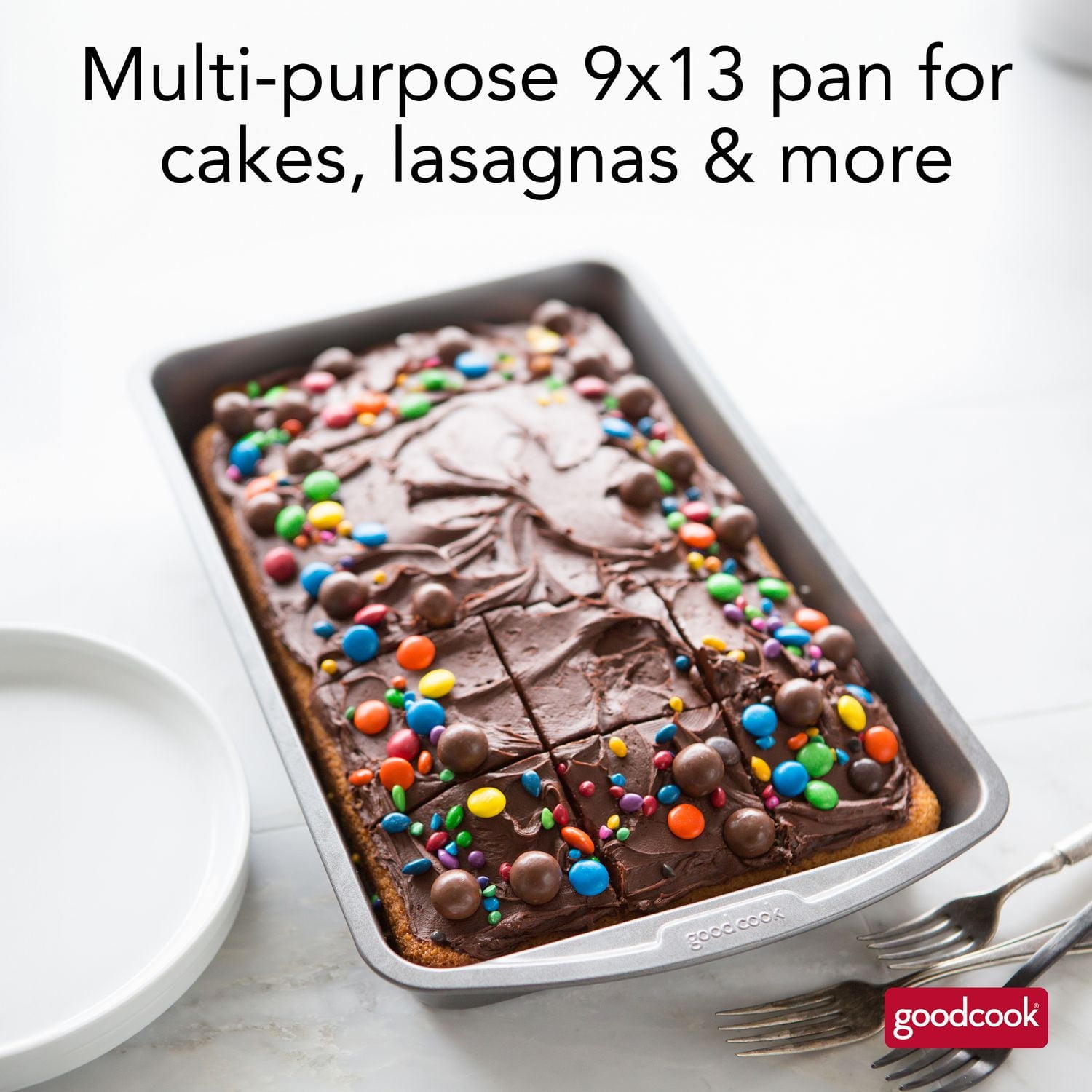 GoodCook Everyday Nonstick Steel Baking Pan, 9