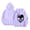 Purple, variant on Womens Skull Bird Graphic Hoodie Long Sleeve Drawstring Pullover Sweatshirt with Pocket for Gothic Winter Streetwear Casual Sweatshirts