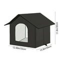 thumbnail image 3 of Inerposs Dog House, Indoor Outdoor Foldable Kennel Bed, Waterproof Pet Cave, Soft Insulated Cat and Dog Bed, Comfortable Shelter for Small Medium Large Pets, 3 of 9