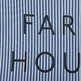 thumbnail image 2 of Simply Daisy 18-inch Square Farmhouse Ticking Polyester Indoor Pillow, Nautical Navy Qty 1, 2 of 4
