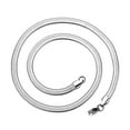thumbnail image 6 of 2/3/4/5mm Wide Classic Stainless Steel Flat Snake Bone Chain Necklace For Women Men Herringbone Snake Chain Clavicle Necklace Gift CYH, 6 of 7