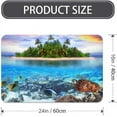 thumbnail image 2 of Diatomaceous Earth Bath Mat,Beaches and Underwater Parks Soft Wrinkle Free Bathroom Floor Rugs Non-Slip Volume Super Absorbent Fast Drying for Bathroom Kitchen Door mat (40cm×60cm), 2 of 6