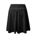 thumbnail image 5 of Women's High Waisted Swim Skirt with Shorts Liner Bathing Suit Tankinis Swimsuit Bottoms with Zipper Pockets Casual Skirts for Women Black XL, 5 of 9