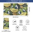 thumbnail image 3 of Mens Shower Wrap Adjustable Bath Wrap Towel 60”x28” Body Towels for Gym Shower Sauna Spa Turtle with Big Eye, 3 of 7