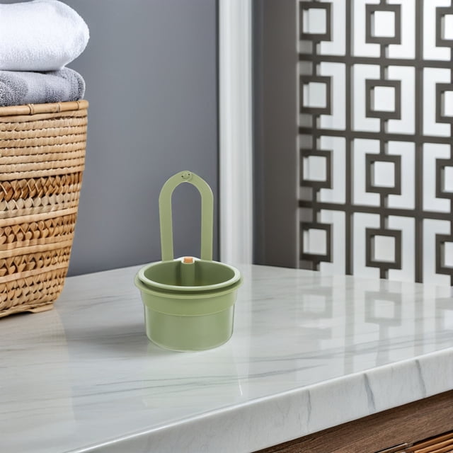 WEUVEB Colador Para Fregadero Cocina Con Cesta Colgante Color Verde Fácil Instalación