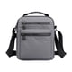 thumbnail image 3 of Bolso para hombre, con correa ajustable, ligero, tipo bolsa de viaje, bandolera Gris oscuro, 3 of 9