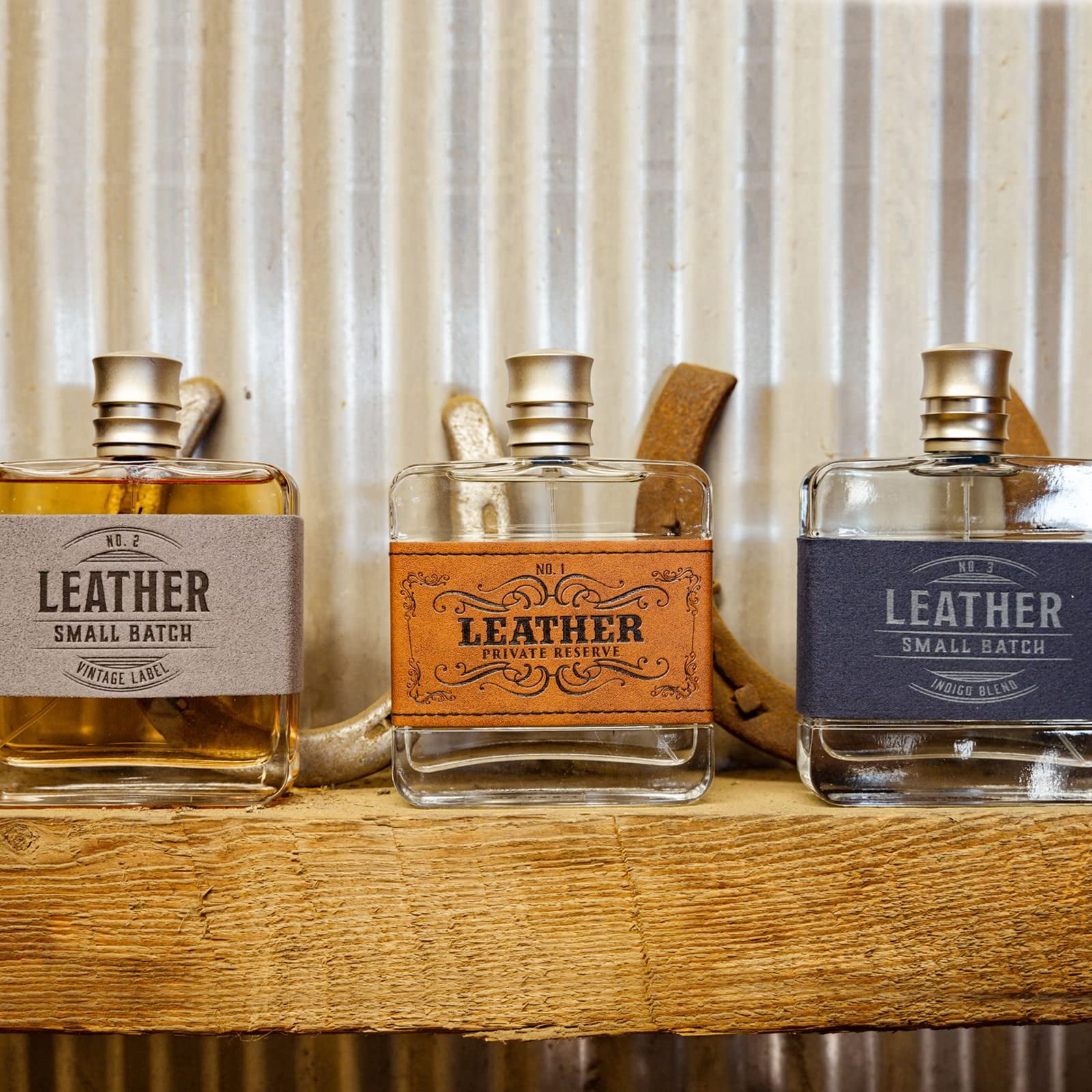 Tru Western Leather Small Batch Men's Cologne, 3.4 fl oz (100 ml) - Suede, Woods, Sage