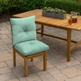 thumbnail image 2 of ARDEN Outdoor Plush Modern Tufted Blowfill Dining Chair Cushion, 21 x 40, Water Repellent, Fade Resistant, Tufted Cushion for Dining and Bistro Chairs 21 x 40, Aqua Leala, 2 of 8