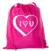 Valentine's Day Bags, Mini Drawstring Cinch Backpacks, Valentines Day Gift Bags