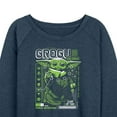 thumbnail image 3 of Star Wars - The Mandalorian Grogu Digital  - Wo Men's French Terry Long Sleeve Pullover, 3 of 5
