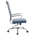 thumbnail image 3 of UrbanPro High-Back Mid-Century Modern Leather Office Chair in Navy Blue, 3 of 6