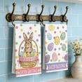 thumbnail image 5 of 2PCS Easter Bunny Kitchen Towels, Bunny Easter Hand Towels for Bathroom, Happy Easter Dish Hand Tea Towels, For Spring Home Housewarming Gift, 5 of 6