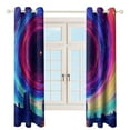 thumbnail image 4 of Cosmic Vortex Adventure Blackout Window Curtains for Bedroom Living Room Kicthen High Shading 2 Panels, 4 of 6