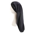 thumbnail image 3 of Hair Braid Bonnet Satin Extra Long Elastic Soft Hair Bonnet Sleep Cap for Women, 3 of 4
