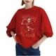 thumbnail image 1 of Blusa de manga larga suelta con estampado de moda para mujer, blusas informales con cuello redondo, sudaderas con capucha Fridja  fjkfkj2992, 1 of 5