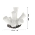 thumbnail image 2 of Unique Bargains 1 Pcs Colorful Coral Reef Decor Mini Faux Coral Decor for Aquarium Decorations White 3.6x2.3cm, 2 of 6