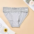 thumbnail image 2 of Women's High Waist Lace Underwear Soft Breathable Comfortable Briefs Stretchable Panties for Daily Wear, 2 of 3